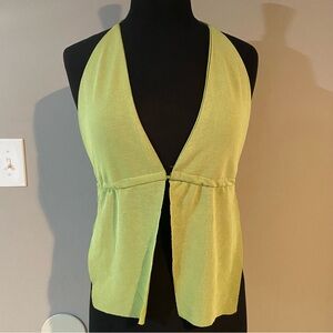 NWOT SHEIN Light Green backless Halter Top